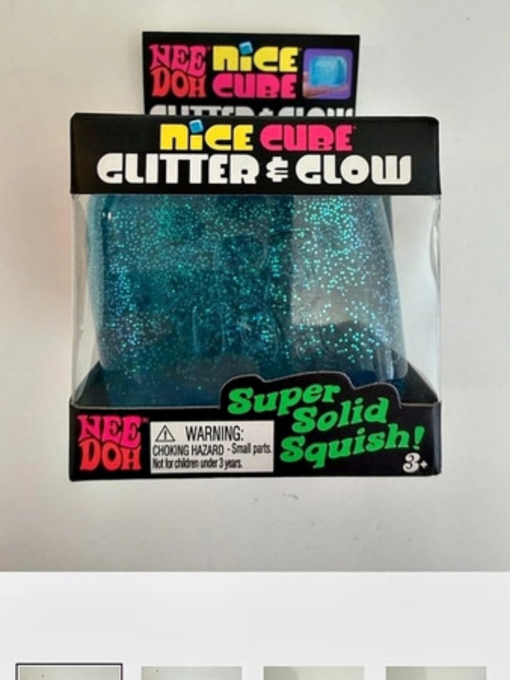 NeeDoh Super Solid Squish Blue Toy NWT